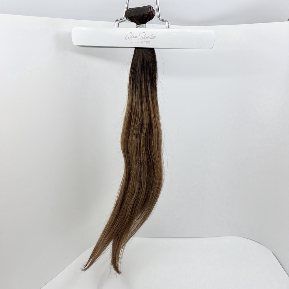 Glam Seamless 20" Tape in Hair Extensions Honey Dip Color Melt 02/6 20 Pack NEW